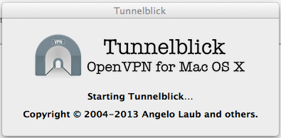 Tunnelblick splash Tunnelblick splash