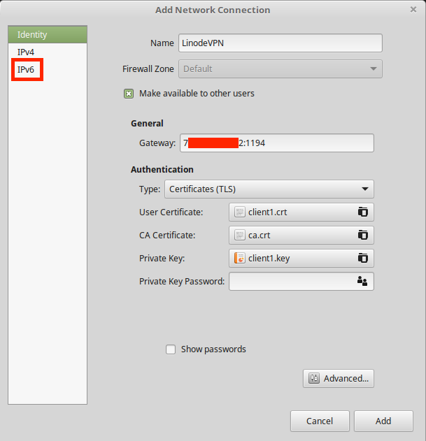 NetworkManager OpenVPN NetworkManager OpenVPN