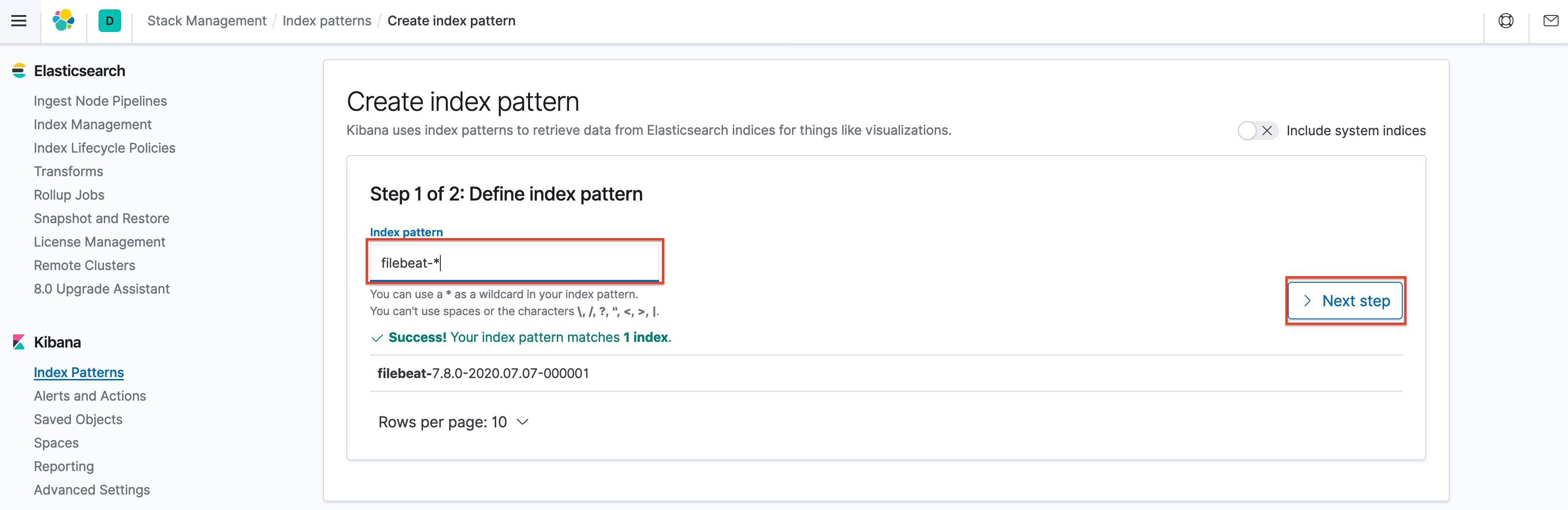 Kibana Create Index Pattern Kibana Create Index Pattern