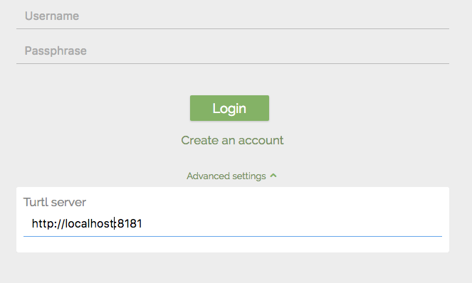 Username, Password, and IP Screen Username, Password, and IP Screen