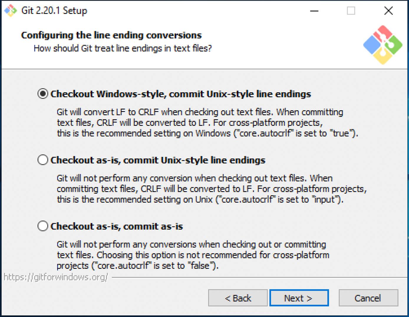 Select line ending conversions. Select line ending conversions.