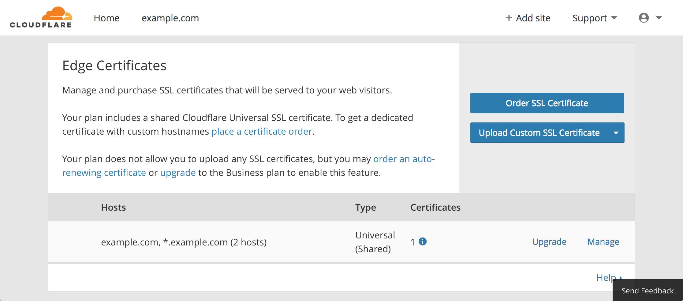 Cloudflare crypto - edge certificates panel Cloudflare crypto - edge certificates panel