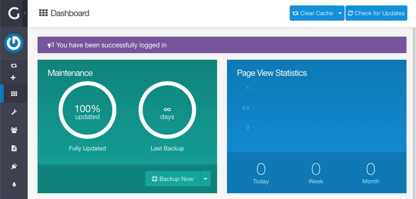 Screenshot of the Admin dashboard Screenshot of the Admin dashboard